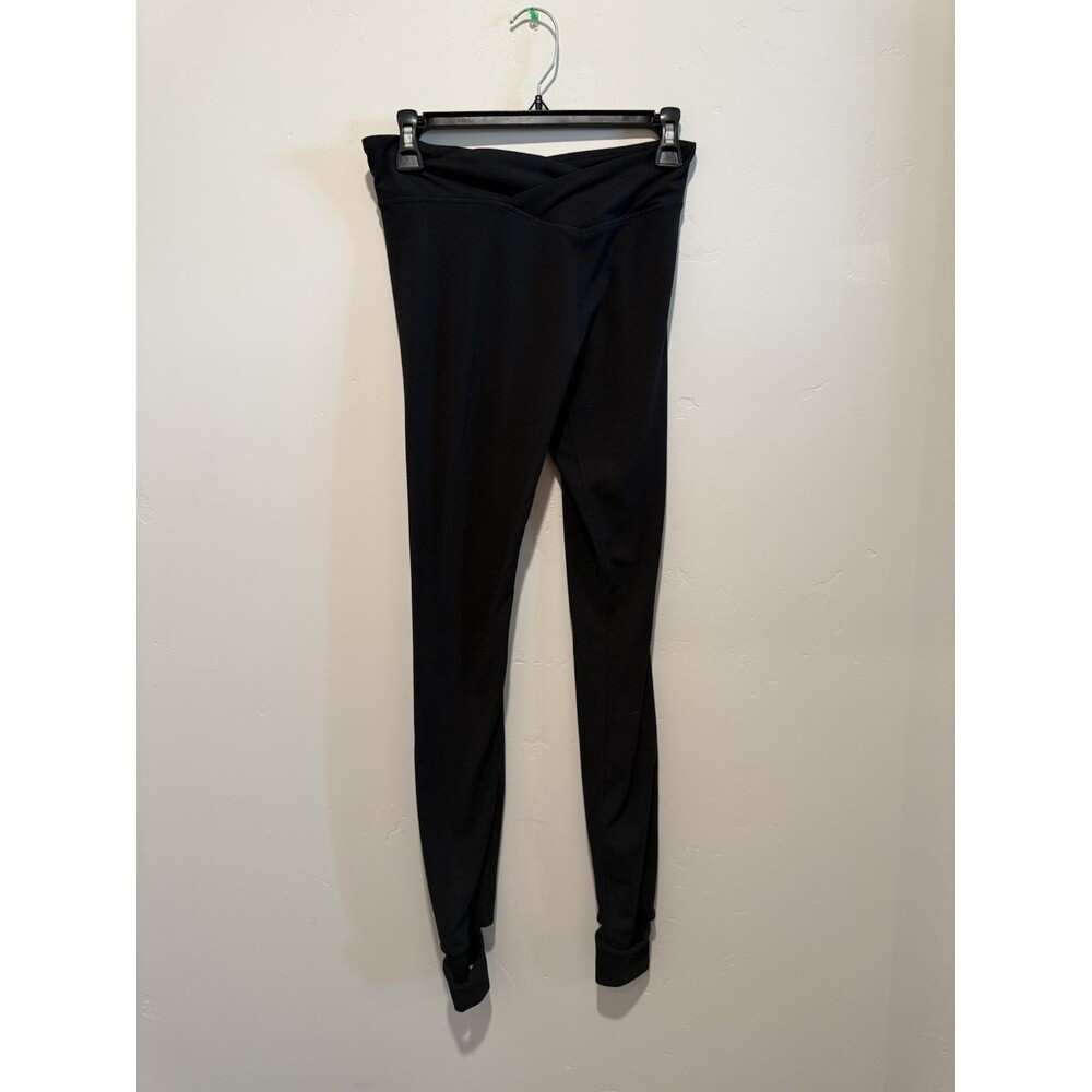 Fabletics Black High Waisted Leggings XS Activewear Stretch Yoga Open Ankles